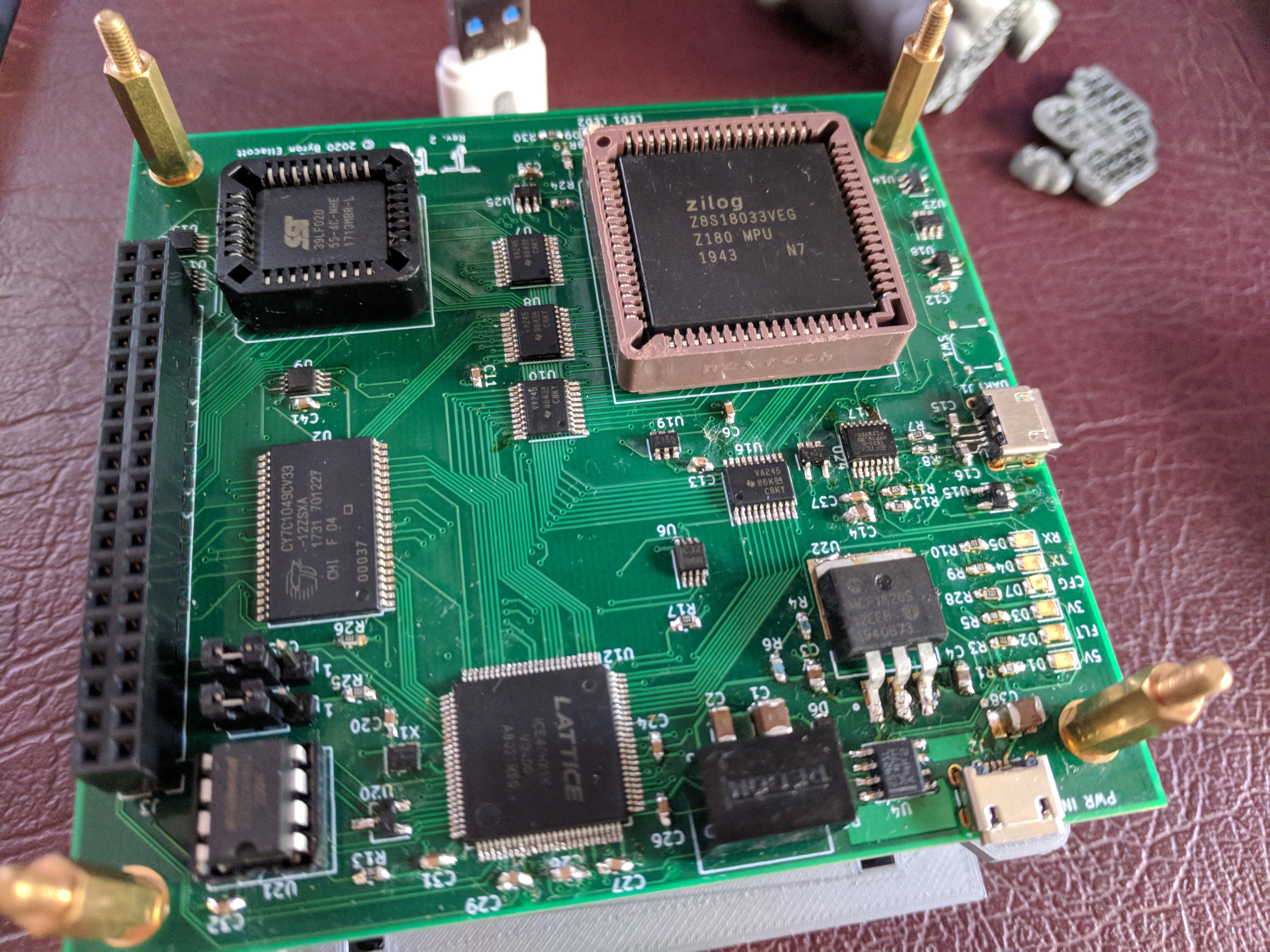 The fully assembled board.